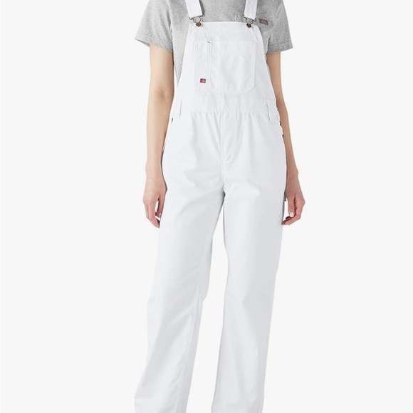 NWT Dickies White Women's Overalls size large - Picture 1 of 1